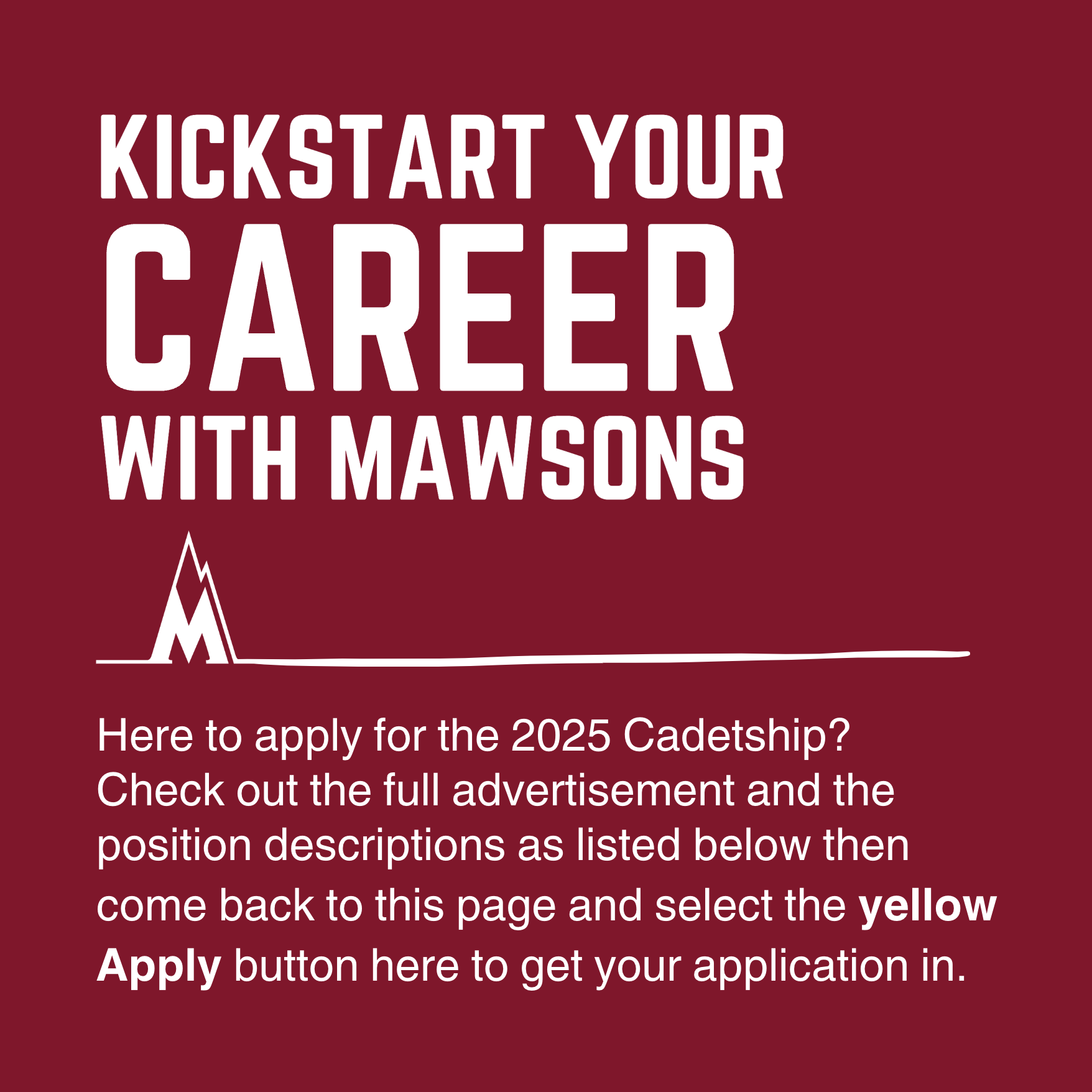 Kickstart Your Career with Mawsons v2